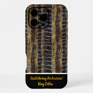 Artful woven snake skin textures iPhone 16 pro max case