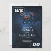 Artfully designed gothic heart comprised of intric