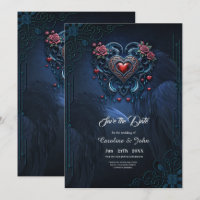 Artfully designed gothic heart