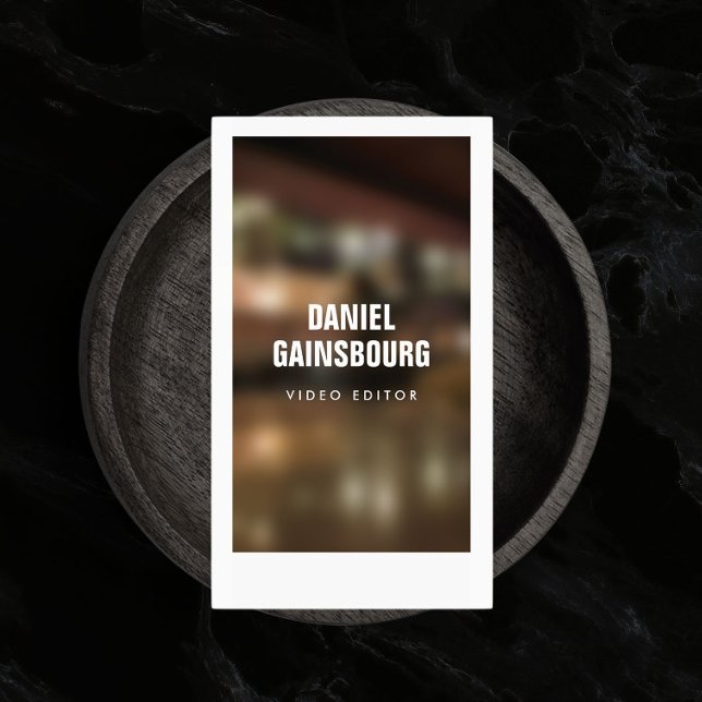 Artfully Framed Photographer, Videographer Business Card (Creator Uploaded)