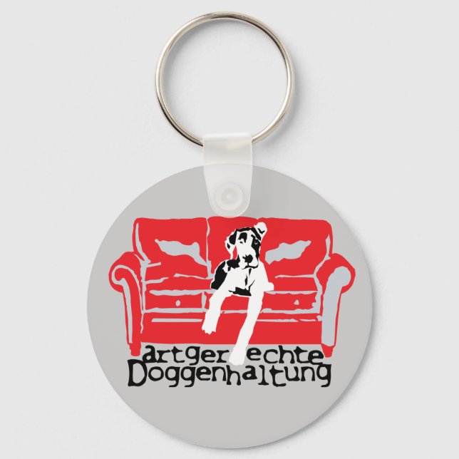 Artgerechte Doggenhaltung Key Ring (Front)