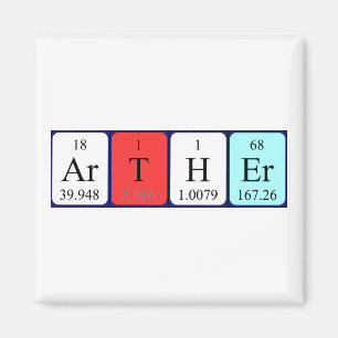 Arther periodic table name magnet