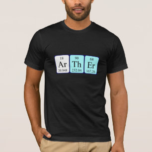 Arther periodic table name shirt