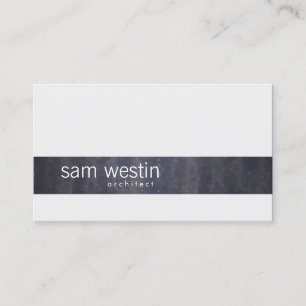 Arthitect Professional Skills Black Grunge Stripe Business Card