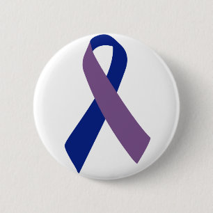 arthritis awareness blue ribbon 6 cm round badge