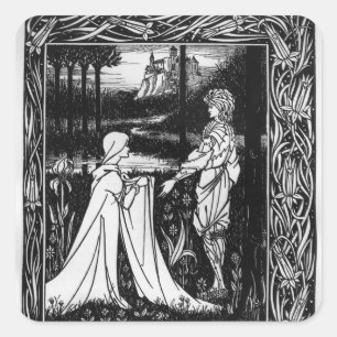 Arthur and the strange mantle square sticker