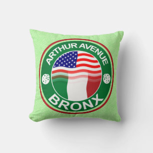 Arthur Ave Bronx Italian American Cushion