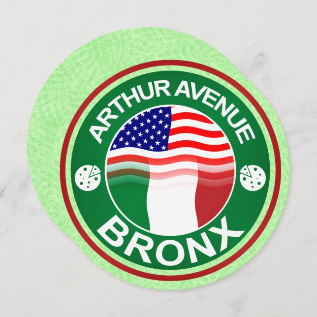 Arthur Ave Bronx Italian American Invites (Front/Back)