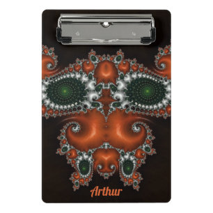 ARTHUR ~ Black, Red, Green and White design  Mini Clipboard