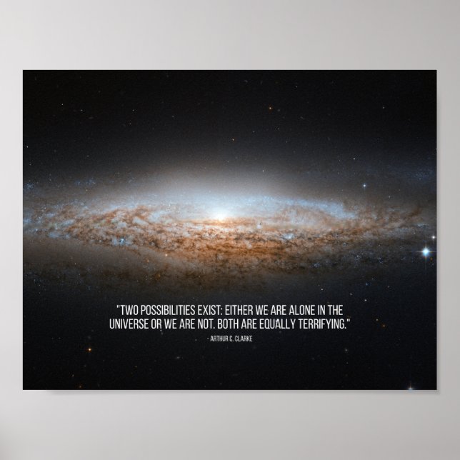 Arthur C. Clarke Quote Poster (Front)