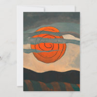 Arthur Dove painting, Red Sun,