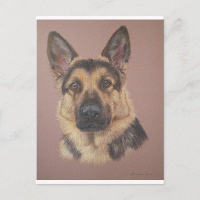 Arthur - German Shepherd Postcard (Front)