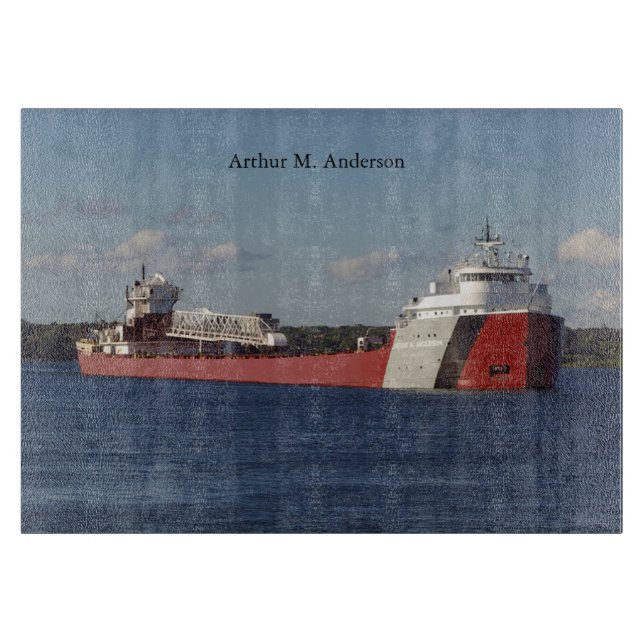 Arthur M. Anderson cutting board (Front)