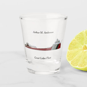 Arthur M. Anderson shot glass