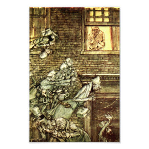 Arthur Rackham - A Christmas Carol - Ghosts Photo Print