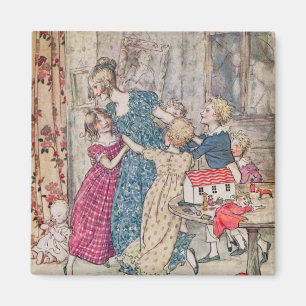 Arthur Rackham   A flushed and boisterous group Magnet
