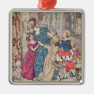 Arthur Rackham A flushed and boisterous group Metal Tree Decoration