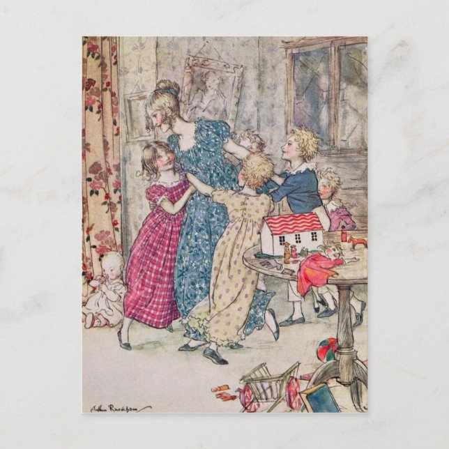 Arthur Rackham | A flushed and boisterous group Postcard (Front)