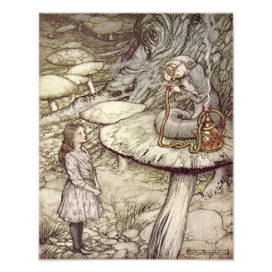 Arthur Rackham  "Alice and the Caterpillar" Photo Print