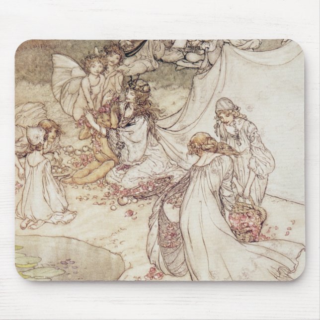 Arthur Rackham | Illustration for a Fairy Tale, Fa Mouse Pad (Front)