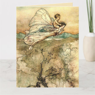 Arthur Rackham Illustration Midsummer Nights Dream Card