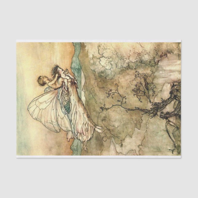 Arthur Rackham Illustration Midsummer Nights Dream Tissue Paper (Front)