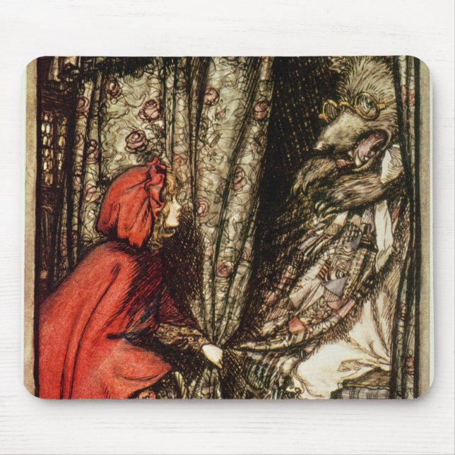 Arthur Rackham | Little Red Riding Hood Mouse Pad (Front)