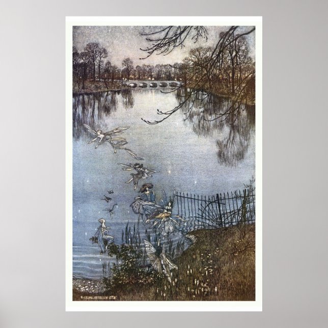 Arthur Rackham - Peter Pan Kensington Gardens Poster (Front)