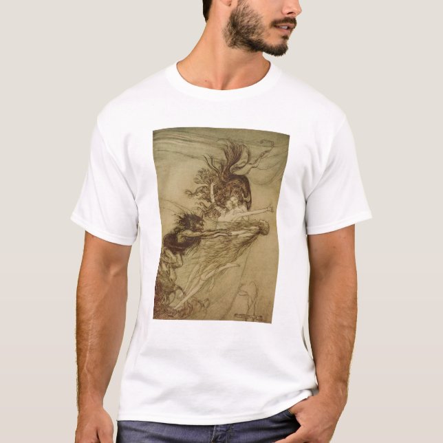 Arthur Rackham | The Rhinemaidens teasing Alberich T-Shirt (Front)