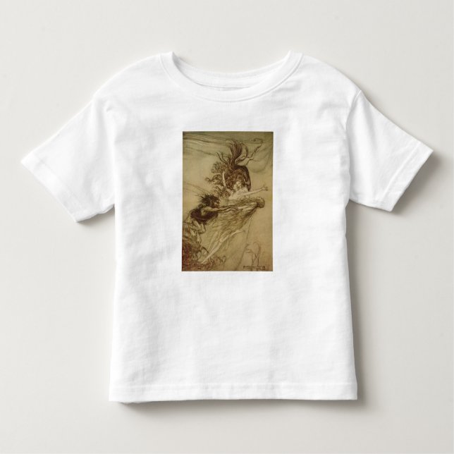 Arthur Rackham | The Rhinemaidens teasing Alberich Toddler T-Shirt (Front)