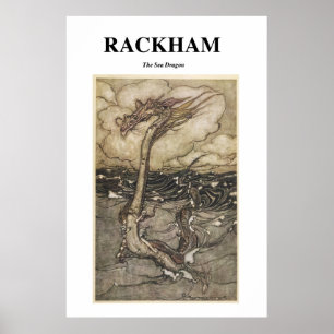 Arthur Rackham - The Sea Dragon - Vintage Art Poster