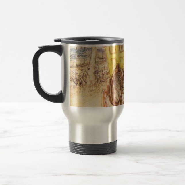 Arthur Rackham - The Wind In The Willows Travel Mug (Left)