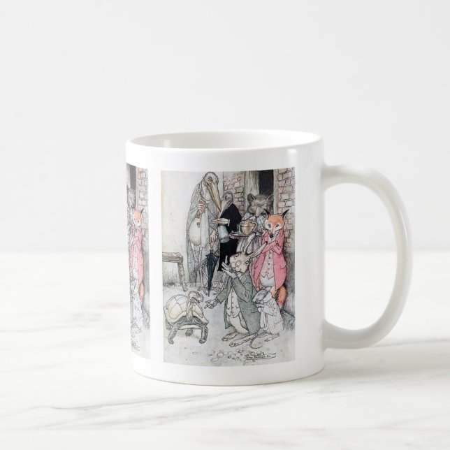 Arthur Rackham , “ Tortoise and hare ” Coffee Mug (Right)