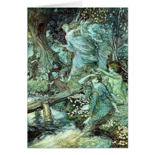 Arthur Rackham's Faeries, blue