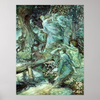 Arthur Rackham's Faeries, blue