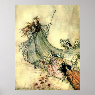 Arthur Rackham's Fairy Queen Poster