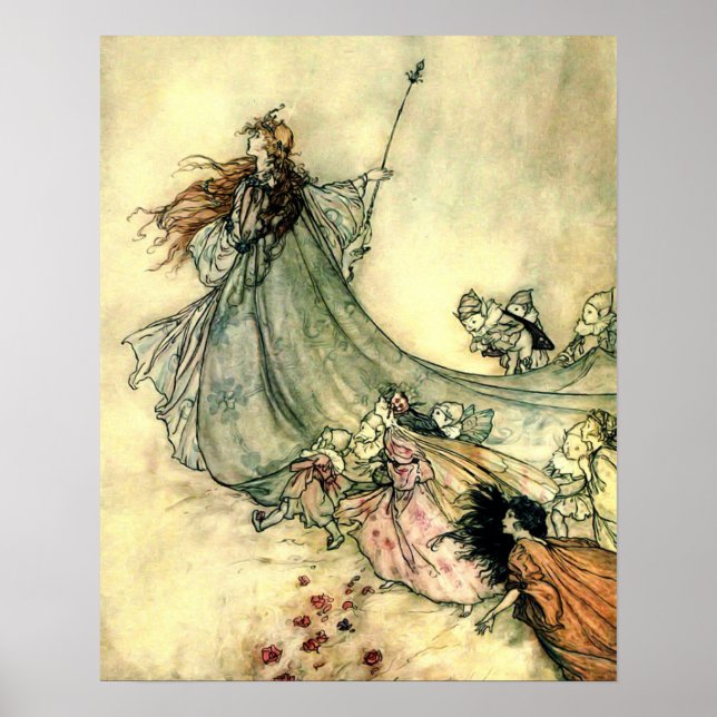 Arthur Rackham's Fairy Queen Poster (Front)