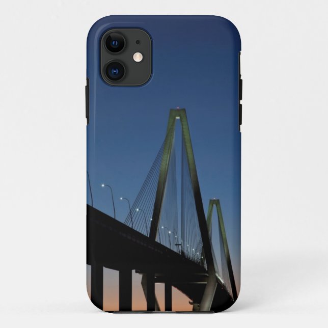 Arthur Ravenel Jr. Bridge at Dusk Case-Mate iPhone Case (Back)