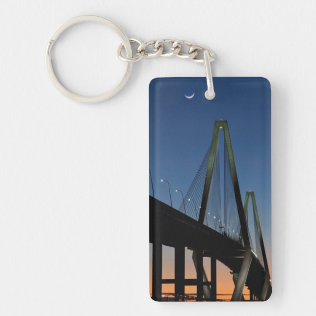 Arthur Ravenel Jr. Bridge at Dusk Key Ring (Front)