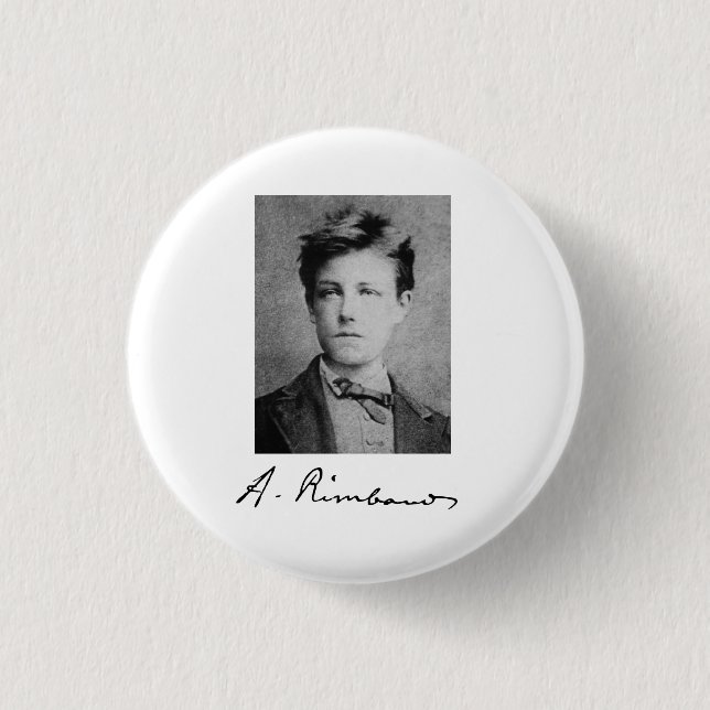 Arthur Rimbaud 3 Cm Round Badge (Front)