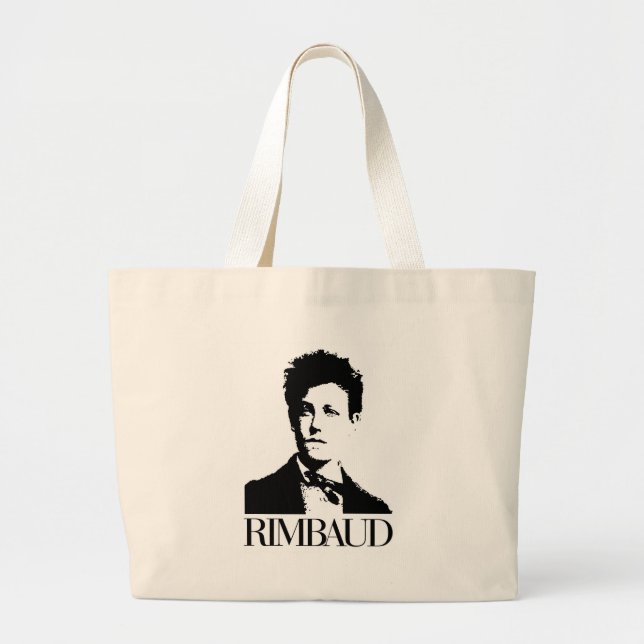 Arthur Rimbaud Large Tote Bag (Front)