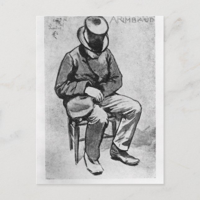 Arthur Rimbaud Postcard (Front)