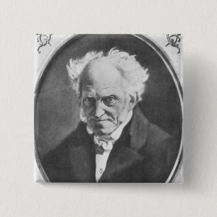 Arthur Schopenhauer 15 Cm Square Badge