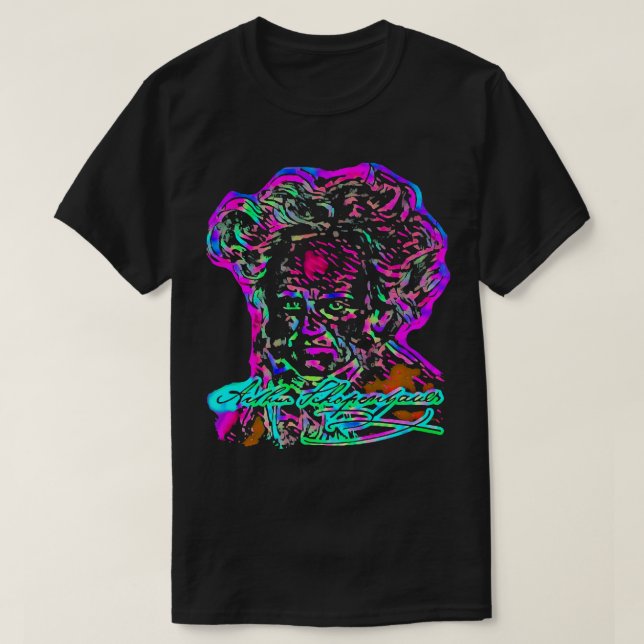 Arthur Schopenhauer German Philosopher Premium T S T-Shirt (Design Front)