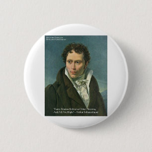 Arthur Schopenhauer "Nations Ridicule" Quote Gifts 6 Cm Round Badge