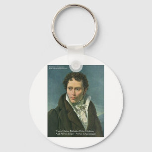 Arthur Schopenhauer "Nations Ridicule" Quote Gifts Key Ring