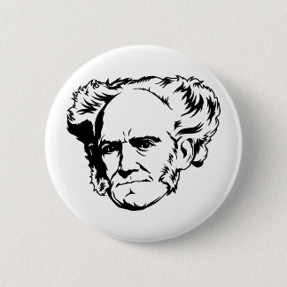 Arthur Schopenhauer Portrait 6 Cm Round Badge