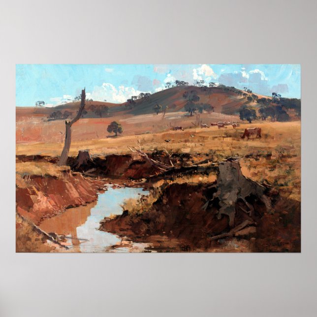 Arthur Streeton The Creek Poster (Front)