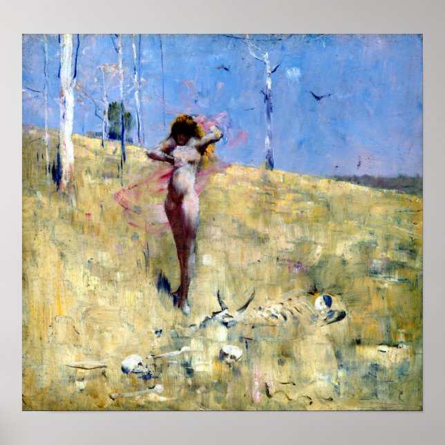 Arthur Streeton The Spirit of the Drought Poster (Front)