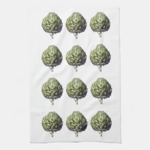 Arthur the Artichoke printed kitchen towel